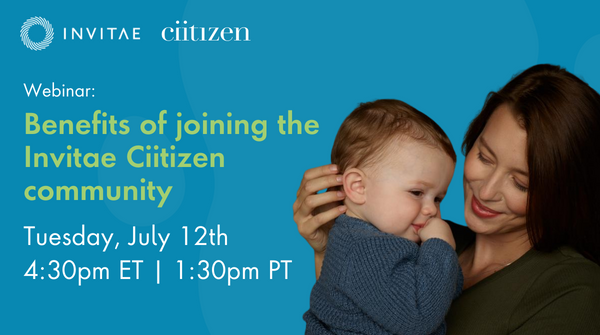 Time is running out, don’t forget to register for our latest webinar, July 12th at 4:30pm PT. Learn about the benefits of Invitae’s Ciitizen and the neuro research opportunities available. Register: bit.ly/3bUzxCD