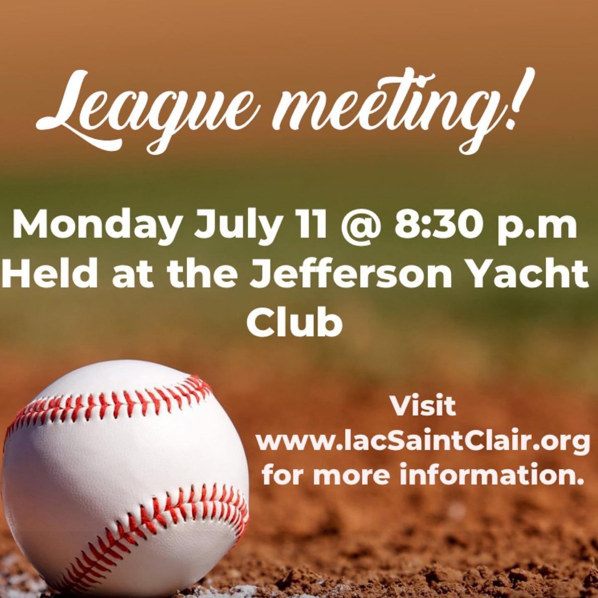 LacsaintclairLL's tweet photo. League meetings news!! 📣📣 https://t.co/23woRhKBjy