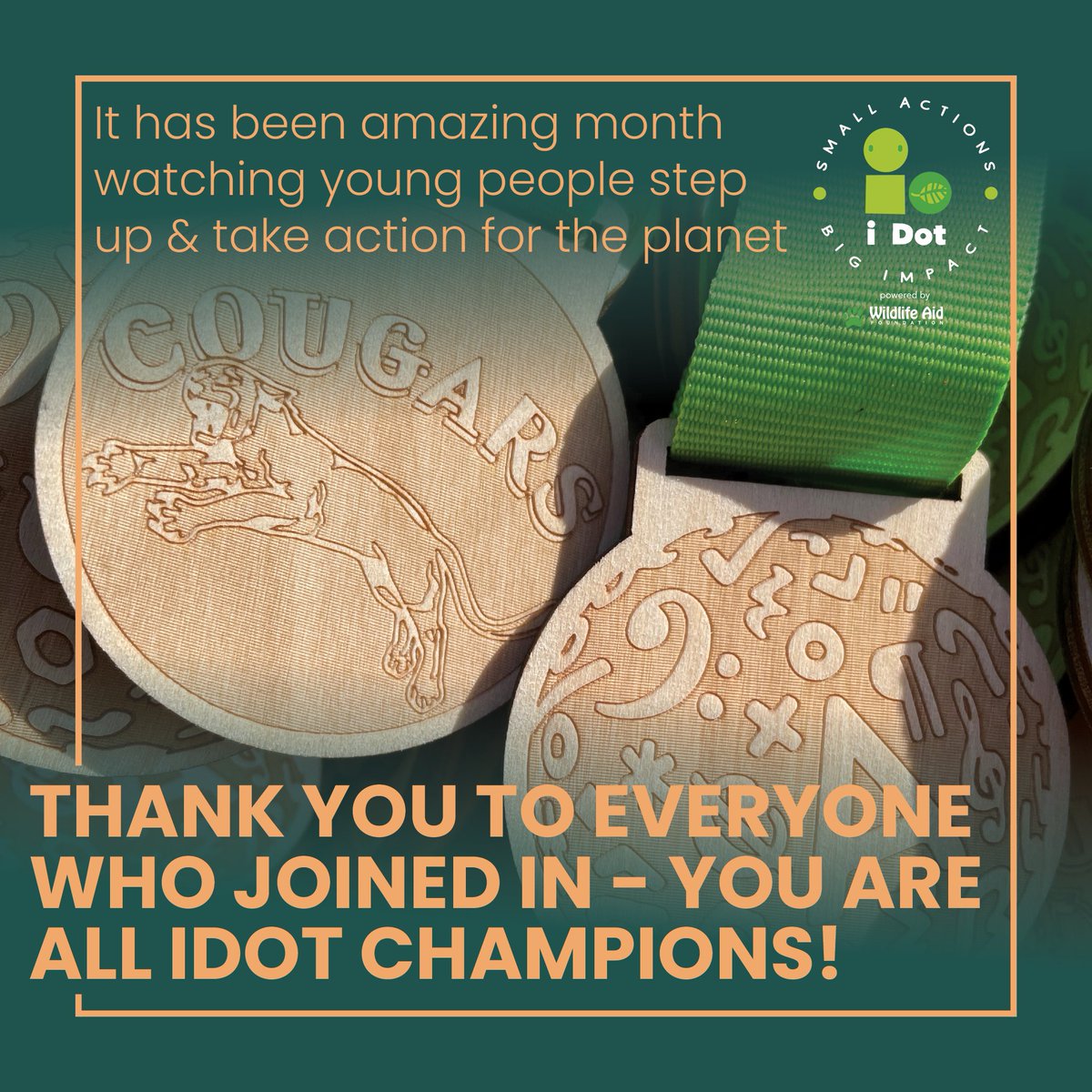 In June <a href="/WildlifeAid/">Wildlife Aid</a> challenged #iDot participating schools/groups (@ACSCobhamSchool,<a href="/Standrewscobham/">St Andrew's School</a>,<a href="/SPPSDorking/">St Paul's C of E Primary School</a> &amp; many more) to see how many iDots they could achieve in one month. Together these incredible children carried out thousands of positive actionsfor  British #nature.