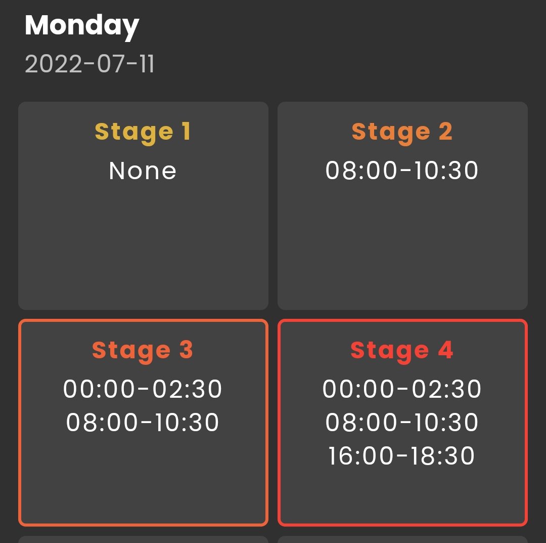 Geez <a href="/CityofCT/">City of Cape Town</a> did y'all just forget to downgrade us? Impossible to plan for Stage 3 at 16:00 when y'all insist on implementing Stage 4, still. #seapoint #eskom #tired