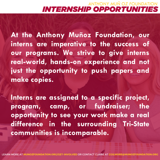 MunozFoundation's tweet photo. (2/2) Are you or someone you know looking for an internship this fall? Our Program Planning & Communications internships may be just what you’re searching for!
To learn more and apply, visit https://t.co/enMyUmyVJg or email cgilmore@munozfoundation.org. #AMFInterns https://t.co/3PL1SOmVL8