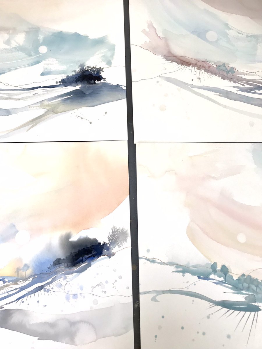 This weekend’s magical clouds have been an inspiration for my current watercolour collection in progress… three of these will be debuted at Fronteer Art Fair in Chester

DM if you’d like to come to the PV on Friday 26th Aug - 4.30-7. I’ll send you a link for tickets 🖤🖤🖤