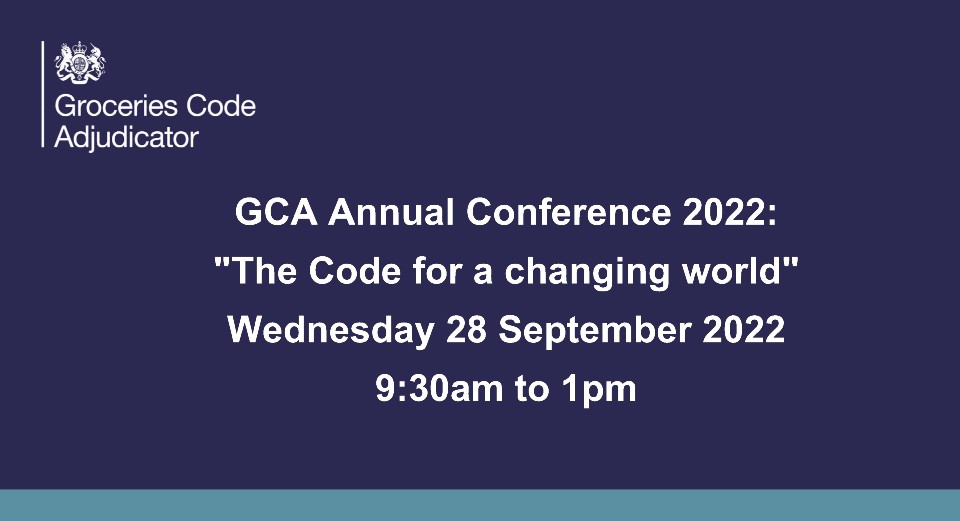 We are hosting our annual conference online on 28 September, from 9:30am to 1pm (BST), bringing together supplier representatives, designated retailers and other experts to discuss key challenges the grocery sector is facing. Click here to register: gca.eventsair.com/gcaconference2…