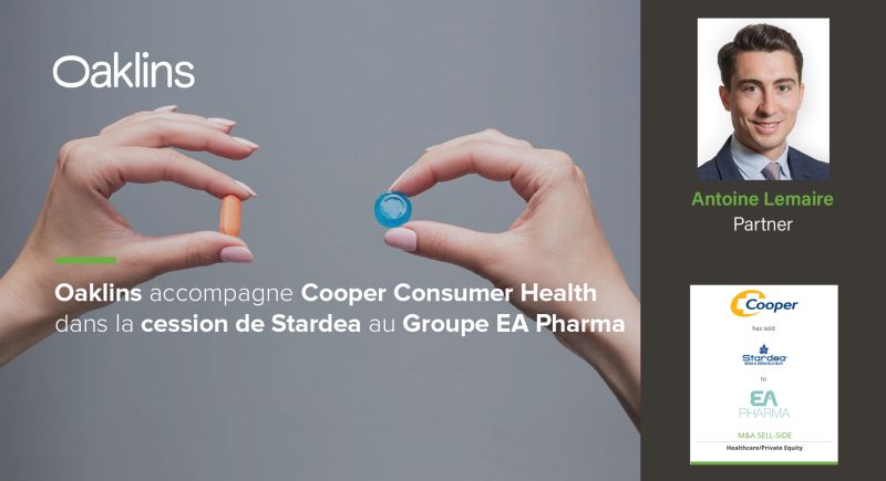 Les équipes françaises et italiennes d' <a href="/Oaklins1/">Oaklins</a> sont heureuses d’avoir accompagné Cooper Consumer Health dans la cession de Stardea au Groupe EA Pharma.

👉bit.ly/stardea-oaklins