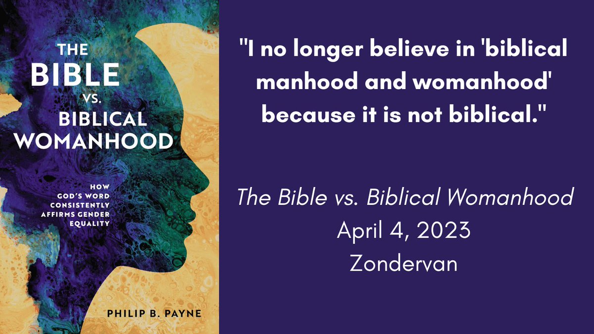 Will you help me spread the word? I have a new @Zondervan book coming out next April! #TheBiblevsBiblicalWomanhood