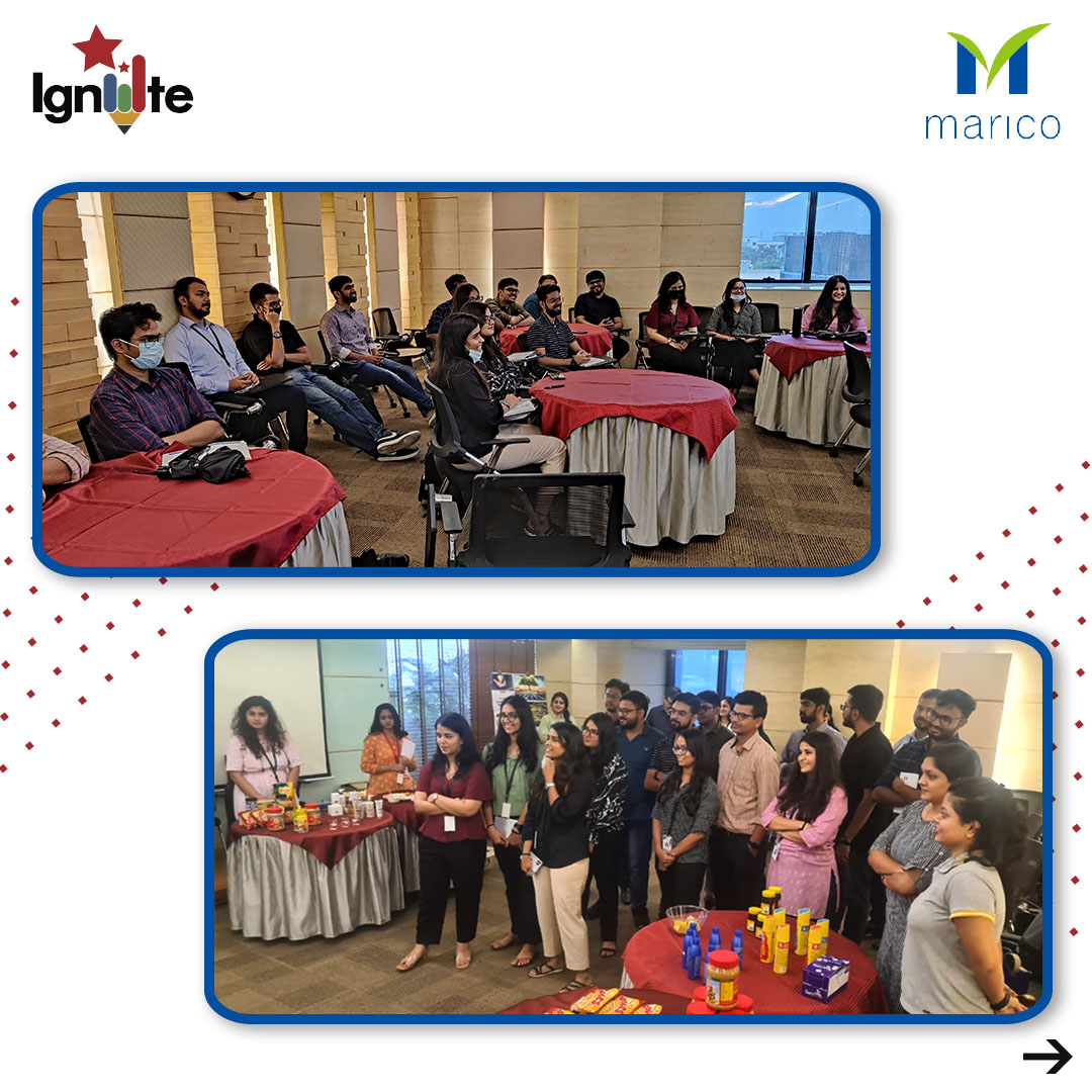 MaricoLimited's tweet photo. Marico's #IGNITETribe visited our Research &amp; Development Center in Andheri, Mumbai.

They also got a chance to experience Formulation Development, New Product Development and more, followed by a styling zone where they tried out funky hairstyles with #SetWet. Isn’t that cool?😎 https://t.co/h3JKcXxbNd
