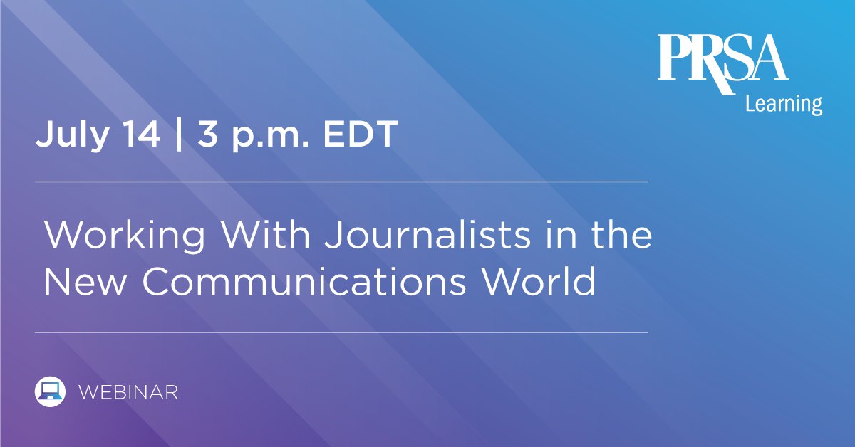 What journalists want in today’s world has changed. Join us and learn how communicators can bridge the gap between journalists’ wants and their brand’s needs in the new media environment.  Register today!  >> bit.ly/3bSpsWJ

Speaker: 
<a href="/LisaArledge/">Lisa Arledge Powell</a> 
<a href="/KenaLewis/">Kena Lewis</a>