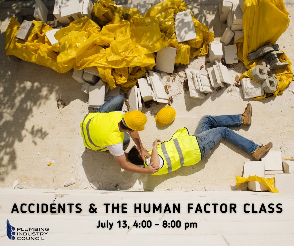 PlumbIndCouncil's tweet photo. There is still time to register for Accidents and the Human Factor Class! https://t.co/BbS4zzPmdp.  #PlumbingIndsutryCouncil https://t.co/QmeerZrj4l