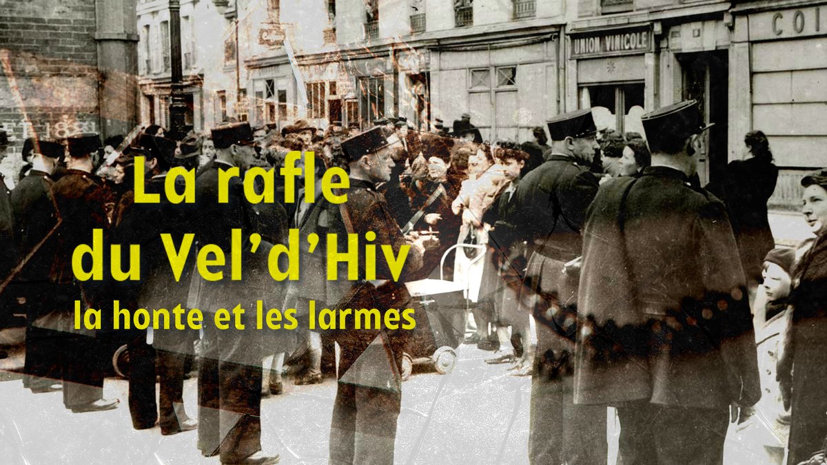 C'était il y a 80 ans... Les derniers survivants de la rafle du Vel d'Hiv témoignent de l'horreur qu'ils ont vécue.

« 𝗟𝗮 𝗿𝗮𝗳𝗹𝗲 𝗱𝘂 𝗩𝗲𝗹 𝗱'𝗛𝗶𝘃, 𝗹𝗮 𝗵𝗼𝗻𝘁𝗲 𝗲𝘁 𝗹𝗲𝘀 𝗹𝗮𝗿𝗺𝗲𝘀 », en replay sur france.tv ici ▶ bit.ly/VeldHiv80ans