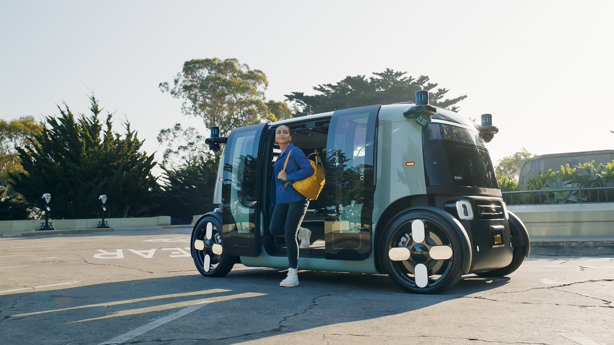 zoox's tweet photo. Today, Zoox has reached a critical milestone in our journey to launch our robotaxi on public roads: becoming the first company to self-certify a purpose-built, fully autonomous, all-electric passenger vehicle to Federal Motor Vehicle Safety Standards. https://t.co/MqtE1YRYOv. https://t.co/iZ4grpr9UP