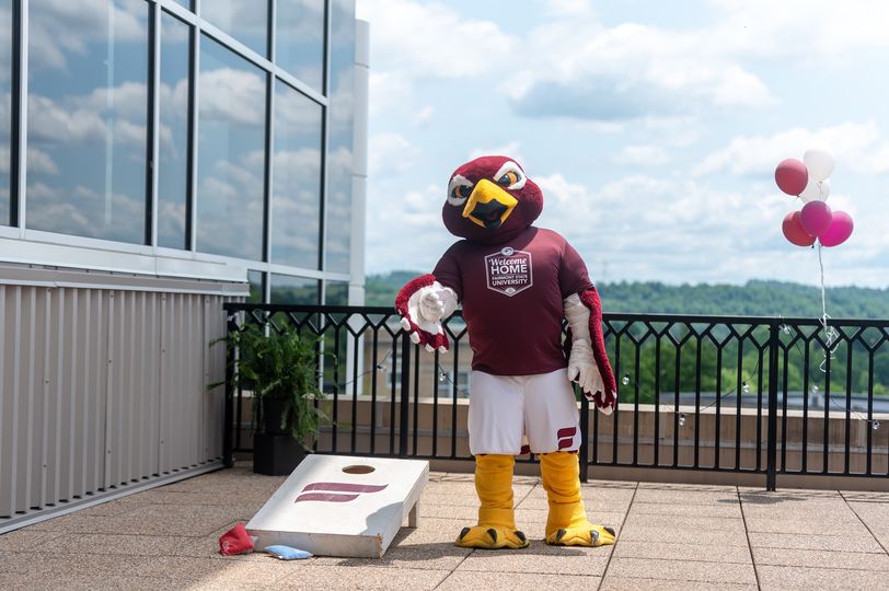 FairmontState's tweet photo. We are hosting our last Falcon's-Eye View event of the summer this Friday, July 15 at 5 p.m. on the Falcon Center Terrace overlooking campus. ☀️☁️🌳 

During your visit you'll enjoy games and food on us. We hear Freddie will also be there. 😉

🔗https://t.co/7KaiwMQofY https://t.co/jnBXcE6RCF