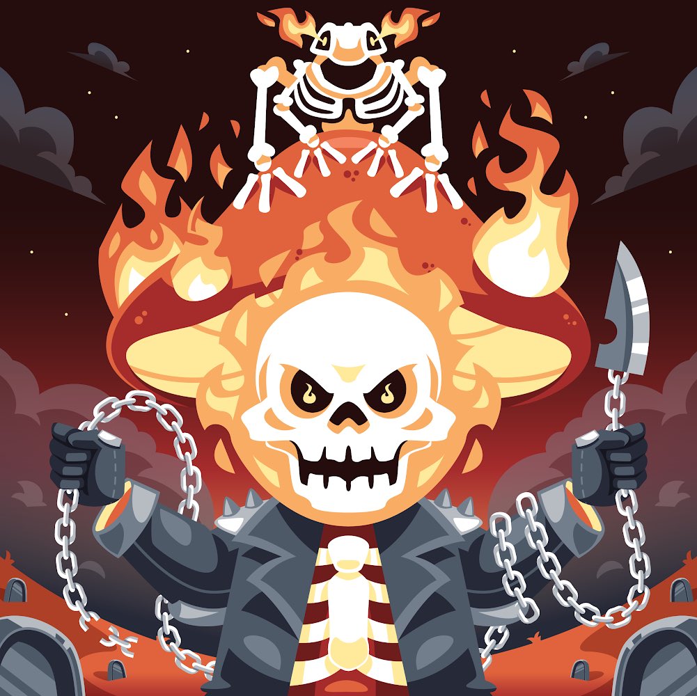 thetrip's tweet image. The Trip Genesis: Custom 🍄❤️

@JonRoss05 - Ghost Mush
@ZachCypret - Archangel Michael 
@T1G3RST4R777 - M4D MUSHK4T

Join the Discord to keep up with the fam! discord.gg/Gky34ARMtf

#crofam #cro #nft #thetrip