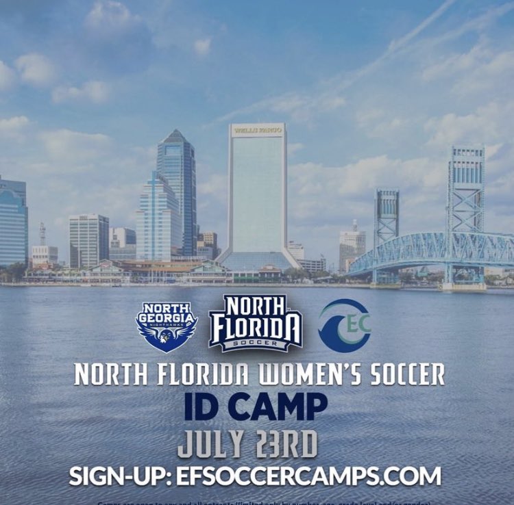 Only 10 spots remaining for our 7/23 @OspreyWSOC Summer College ID Camp. Nationally Ranked University, Top 90 DI RPI in 2021, 15 minutes from the beach. Come find out what #SwoopFC is all about. #SoarHigher efsoccercamps.com