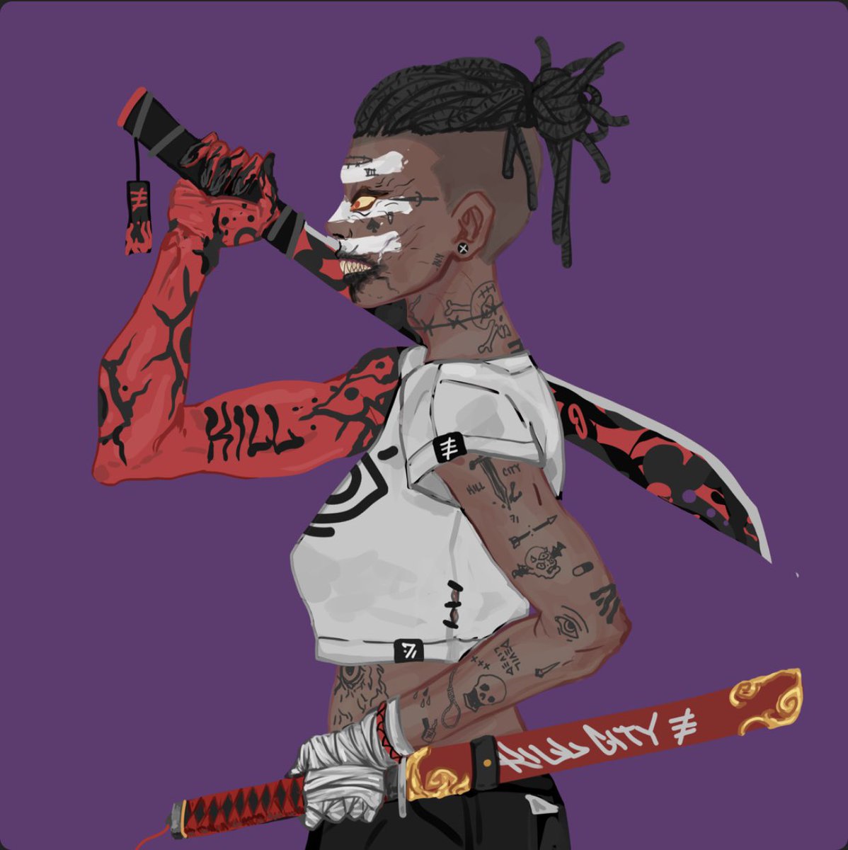 If you haven’t yet, go mint a <a href="/_killcity/">KILL CITY | MINTING VIA @SOTK ARTISAN GUILD</a> NFT! They’re minting until the end of the week. 0.09 SOL AFTER fees. The artwork is 🔥👀 #KillCity #KC #Solana #SolanaNFT #SOTK