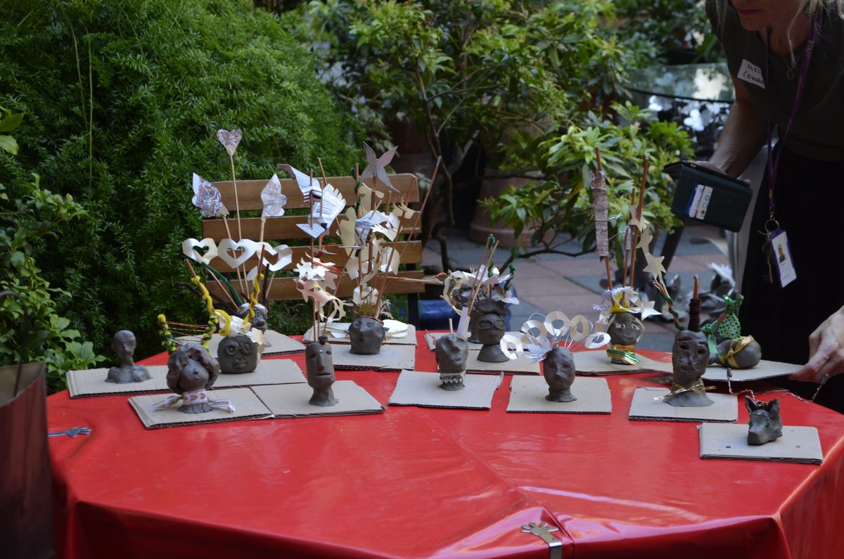 ogeducation's tweet photo. Thank you year 9 @ParliHill for the amazing sculptures you made inspired by @S_DouglasCamp at the @OctoberLondon #gallerylearning #arteducation #octobergallery https://t.co/pti5vC2lme