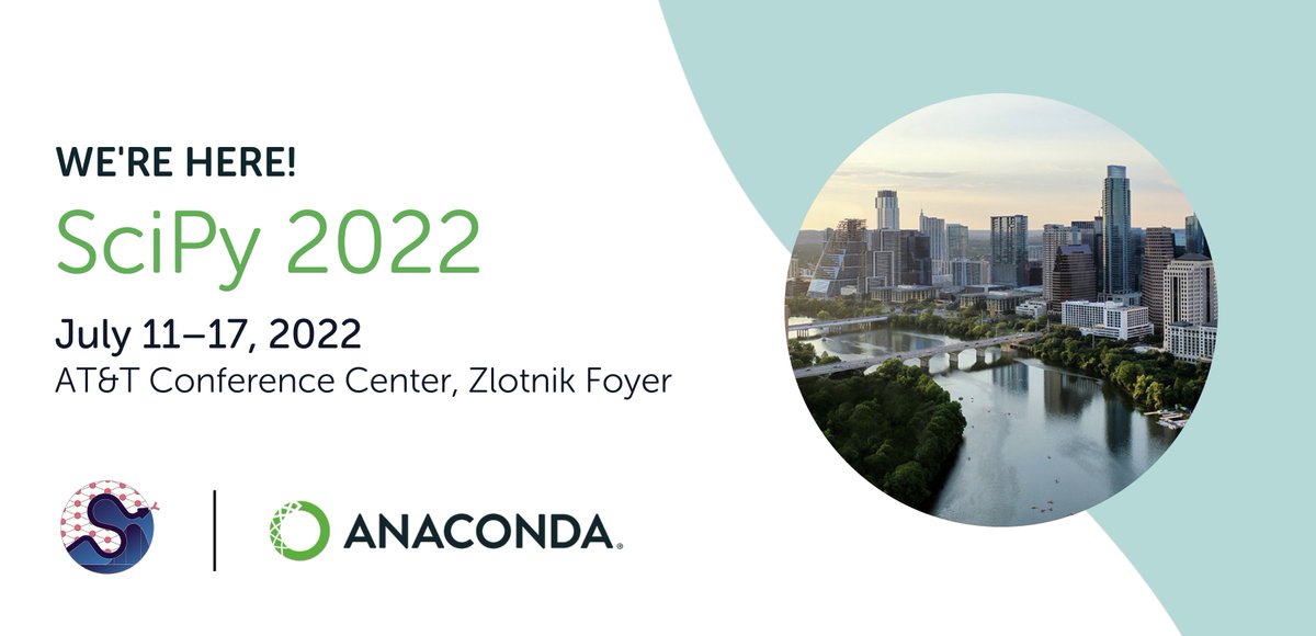 anacondainc's tweet image. We’re at #SciPy2022 this week to connect with users and take part in lively discussions and sprints throughout the week. Stop by our table in Zlotnik Foyer to learn about how @anacondainc supports the #ScientificPython community.
Visit anaconda.com for more