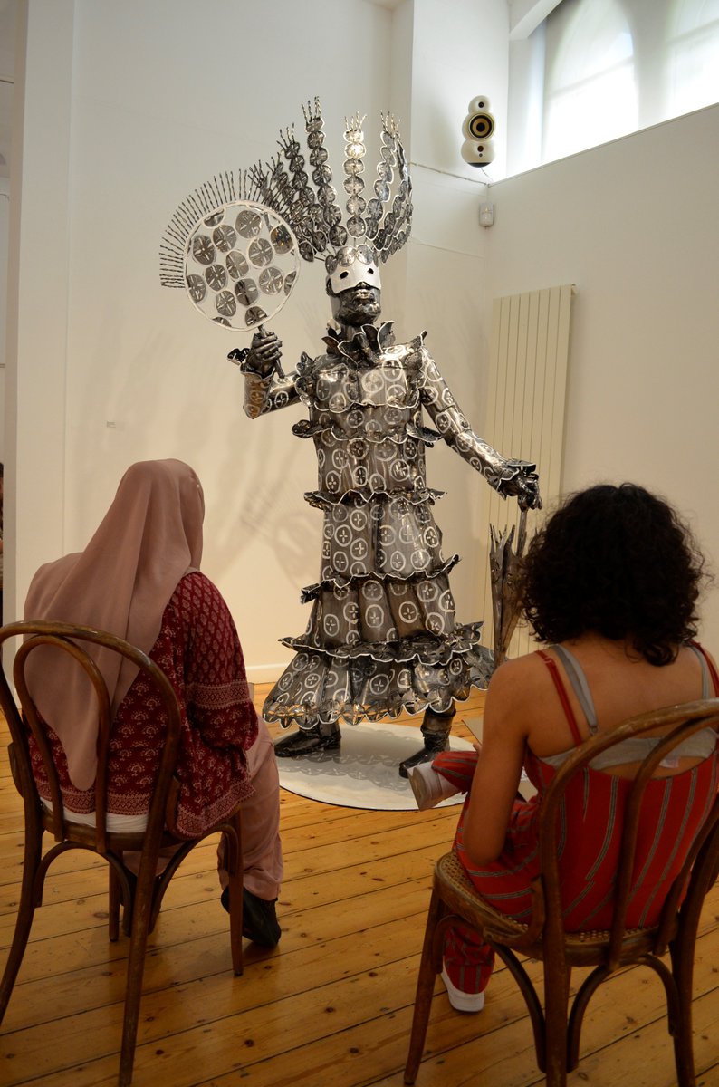 ogeducation's tweet photo. Thank you year 9 @ParliHill for the amazing sculptures you made inspired by @S_DouglasCamp at the @OctoberLondon #gallerylearning #arteducation #octobergallery https://t.co/pti5vC2lme