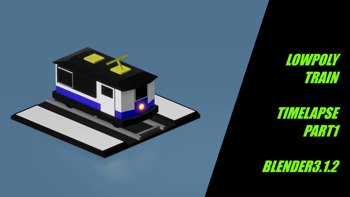 _TheBUTTER's tweet image. LOW POLY TRAIN - TIMELAPSE PART 1 - BLENDER 3.1.2
youtu.be/hxDHR4rvTDM

#blender 
#blender3d 
#thebutter 
#art 
#animation 
#trending 
#video 
#lowpoly3d 
#lowpolyart 
#lowpolytrain
#cartoontrain 
#train