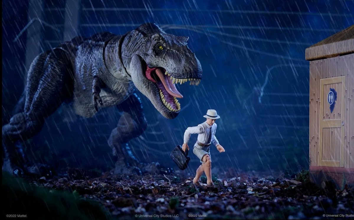 When you gotta go, you gotta go! @mattel is bringing the thunder to SDCC this year with everyone's favorite blood-sucking lawyer! What a time to be alive! This set goes live on @mattelcreations at 9am on 7/22. Mark your calendars and set your alarms! #matteljurassicworld