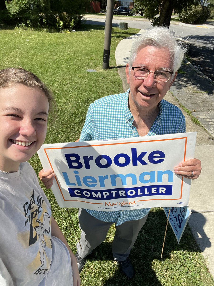 Two happy voters just voted for <a href="/BrookeELierman/">Brooke Lierman</a> to be first woman Comptroller ever for Maryland. Vote and help us make history!