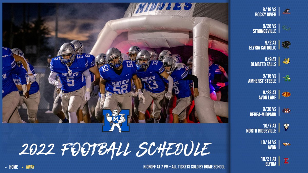 2022 Varsity Football Schedule Released.