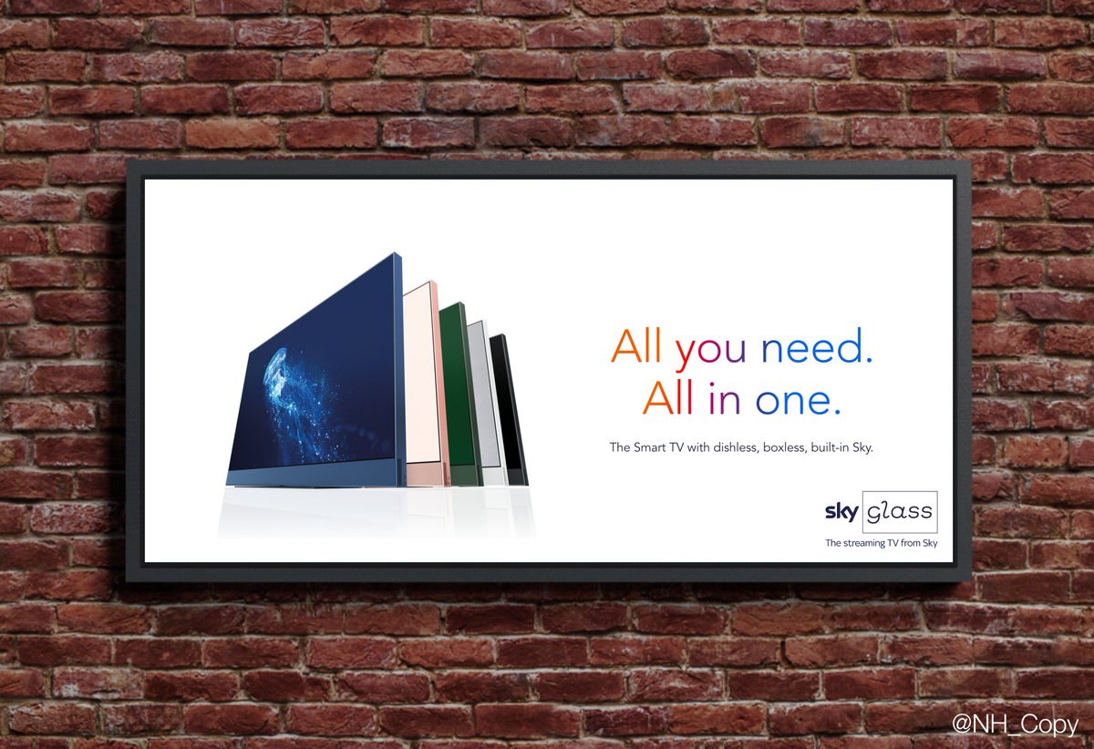 NH_Copy's tweet photo. All you need.

Today's @OneMinuteBriefs promoting @SkyUK's Glass Smart TV. #SmartestTV https://t.co/M4jKxMaiFD