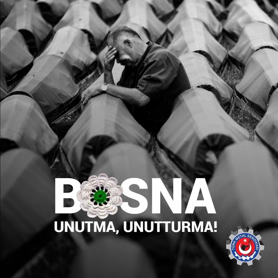 Srebrenitsa soykırımının 27. yıl dönümünde hayatlarını kaybeden 8372 kardeşimizi rahmetle anıyoruz.