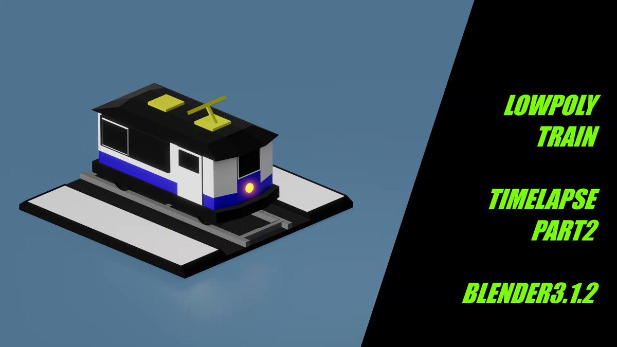 _TheBUTTER's tweet image. LOW POLY TRAIN - TIMELAPSE PART 2 - BLENDER 3.1.2
youtu.be/dhYyTG7j5QA

#blender 
#blender3d 
#thebutter 
#art 
#animation 
#trending 
#video 
#lowpoly3d 
#lowpolyart 
#lowpolytrain
#cartoontrain 
#train