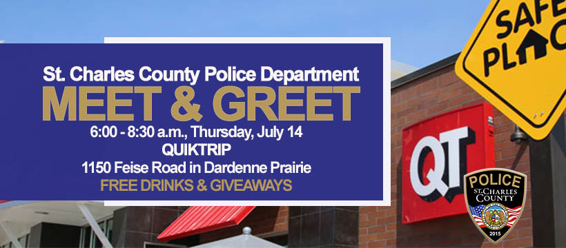 SCCMOPD's tweet image. We&apos;re back at it tomorrow morning! Join us at QuikTrip in Dardenne Prairie from 6 - 8:30 a.m. for a special Meet &amp;amp; Greet with your neighborhood police officers. There will be free drinks and giveaways. 

For questions, call 636-949-3000. See you then! #SCCPDCommunity