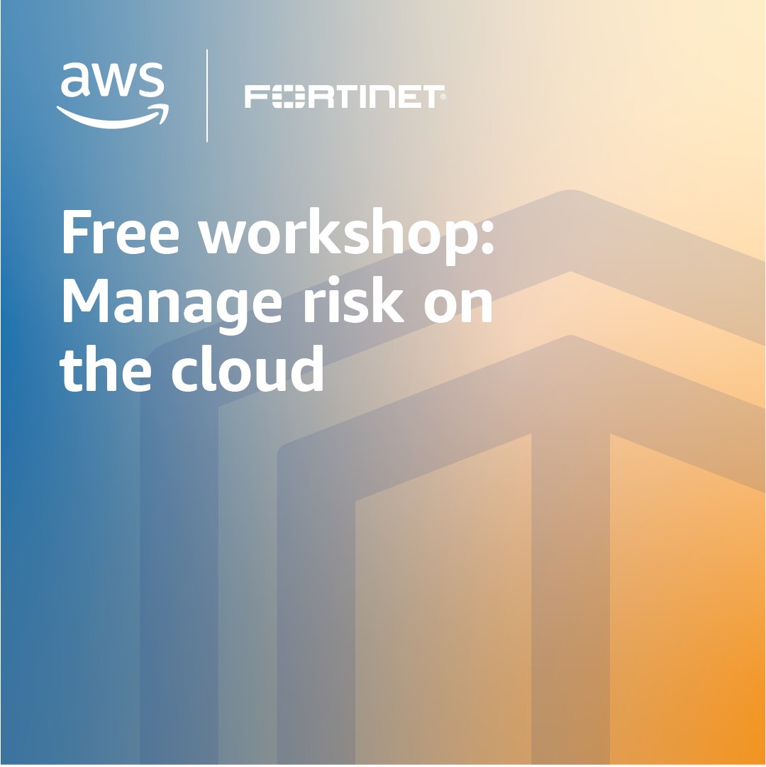 AWS_Partners's tweet photo. Join #AWS and @Fortinet to learn how to operationalize cloud-native risk management with cutting-edge tools. Sign up now for a free hands-on workshop on Jul 25th. ☁️ 🆓 https://t.co/JlzauKGHzH https://t.co/X9Sr2lOVbM