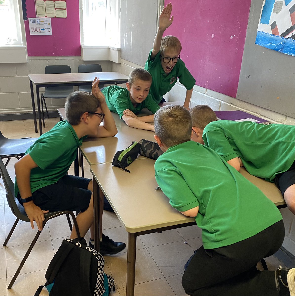 MACS_History's tweet photo. Bit of healthy competition for 7C today! Fingers on the buzzers! Tudor crime and punishment #knowledgerecall #teamwork @Main_MACS @LowerMacs https://t.co/04Jvcgqbni