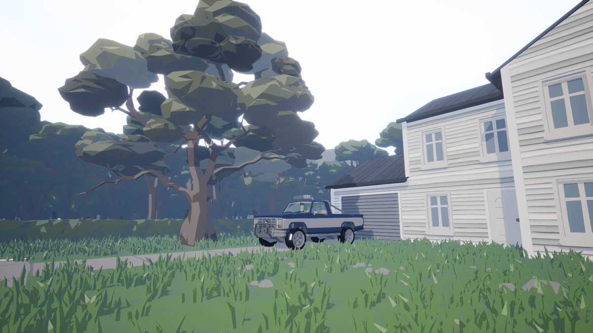 CrispyLizard's tweet photo. So I've been learning some post-process magic in UE4, this is the kinda stuff I had by the end of yesterday's experimentation. Thanks to @PrismaticaDev for the awesome cel shading tutorial for #UnrealEngine. The great 3D assets are @SyntyStudios stuff. https://t.co/kaylhNYdfB