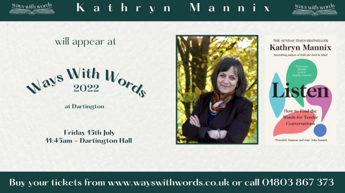 It's all happening at  #wwwdartington22 this week. <a href="/Ways_With_Words/">Ways With Words</a> is in Devon, and I'd love to meet readers there. Bring your old books for signing or buy new ones on site.
Programme, tickets, info wayswithwords.co.uk