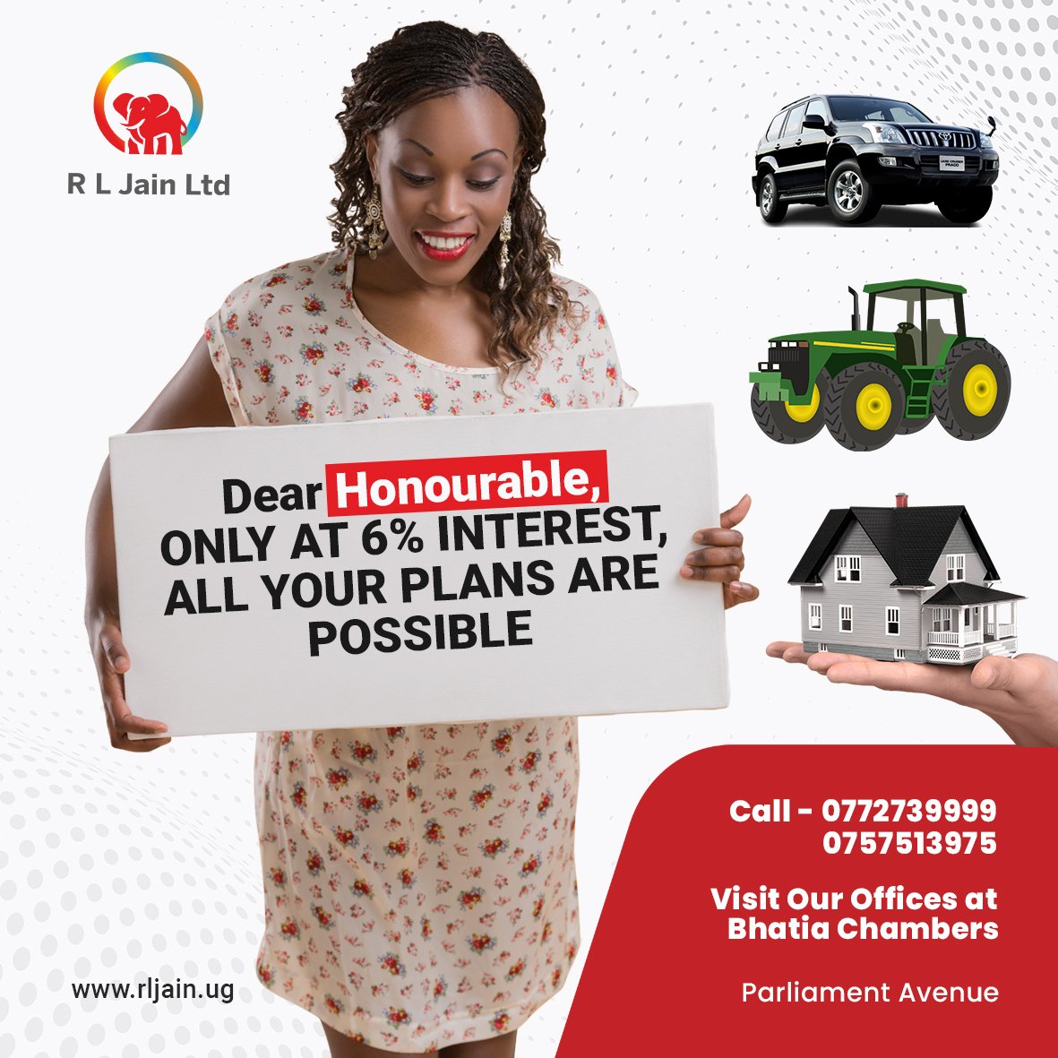 RLJainLimted's tweet photo. Dear honorable, endless possibilities await you only at 6% interest rate. Visit us at Bhatia Chambers Rm 21 to get started. #endlesspossibilities #RLJainLimited #FinancingYourNeeds https://t.co/cIkp5R7U76