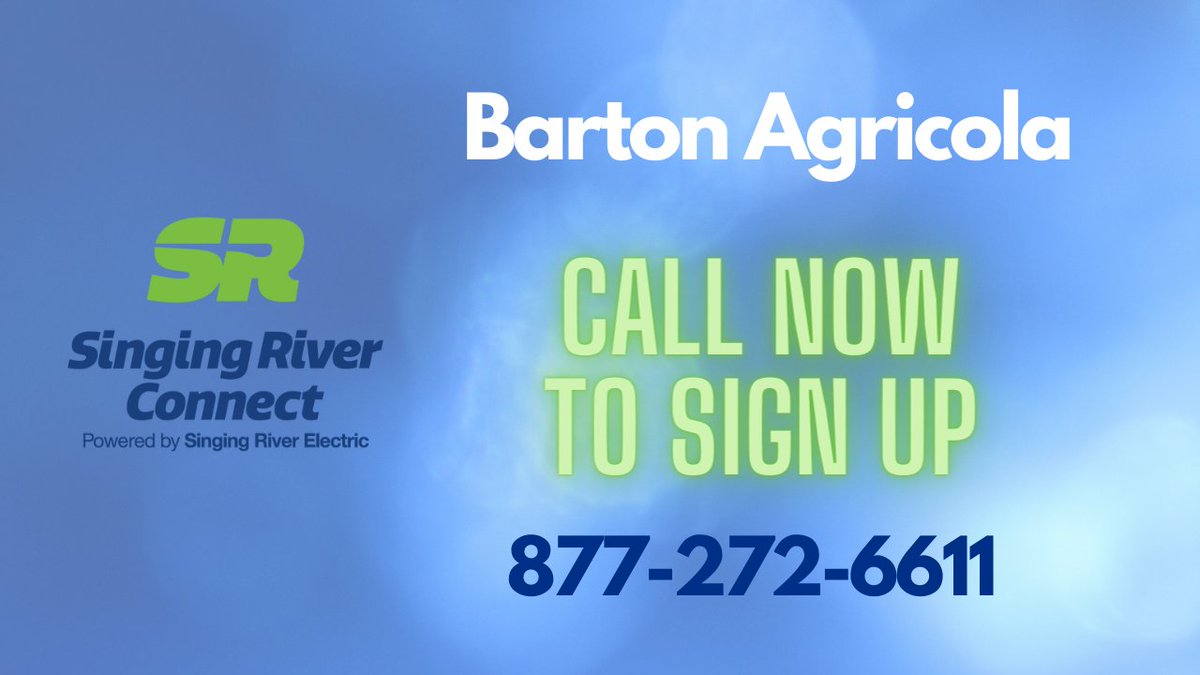 SRECooperative's tweet photo. If you are in the SRE Barton Agricola Road substation area you should receive a postcard in the mail and an email this week, if you originally expressed an interest in SR Connect fiber.
https://t.co/xxsnlsYL4k
#CoopsConnectMS #MSBroadband https://t.co/OVdpmt6OvI