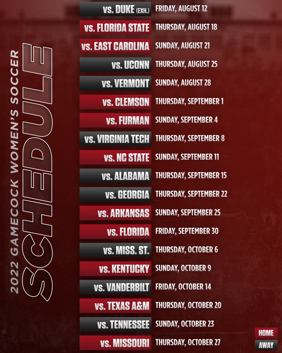 We are excited to officially announce our road schedule for the 2022 season! 
gamecocksonline.com/news/2022/07/1…
Don't forget season tickets for the home season are on sale now!
fevo.me/soccer22