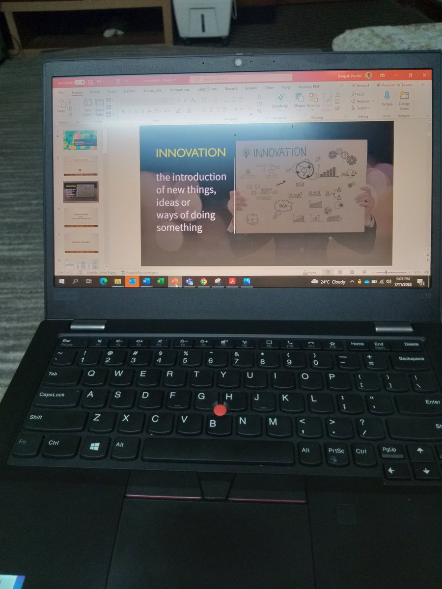 "Innovation" 🎡
Trying to unpack what it means ...