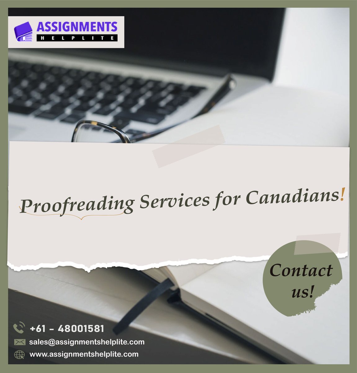 AssgmntHelpLite's tweet image. 𝐏𝐫𝐨𝐨𝐟𝐫𝐞𝐚𝐝𝐢𝐧𝐠 𝐒𝐞𝐫𝐯𝐢𝐜𝐞 𝐟𝐨𝐫 𝐂𝐚𝐧𝐚𝐝𝐢𝐚𝐧 𝐒𝐭𝐮𝐝𝐞𝐧𝐭𝐬 𝐚𝐭 𝐕𝐞𝐫𝐲 𝐀𝐟𝐟𝐨𝐫𝐝𝐚𝐛𝐥𝐞 𝐏𝐫𝐢𝐜𝐞!
Click here: - assignmentshelplite.com/proofreading/
#proofreadingservice #proofreadingandeditingservice #onlineproofreadingservice #proofreadingtool
