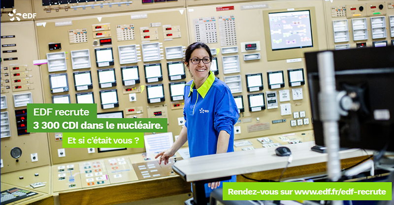 edfrecrute's tweet photo. Vous êtes jeunes diplômées👩‍🔧ou jeunes diplômés👨‍🔧 et êtes à la recherche de votre prochaine opportunité professionnelle ?

Avec 3 300 postes en #CDI  à pourvoir chez EDF, l’énergie #nucléaire est créatrice d’emplois😎 

Faites partie de l'aventure bas carbone #RejoignezEDF 👇