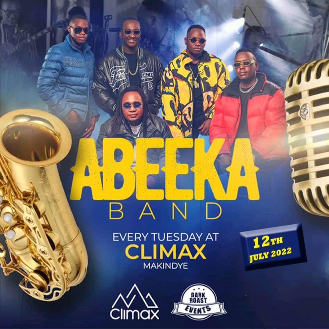 Abeeka_band's tweet photo. Happy monday fam don’t forget to join us tomorrow @CLIMAXEntHub 
The show starts at 8pm 
Spread the word Ba dear https://t.co/5l2iGVRl2H