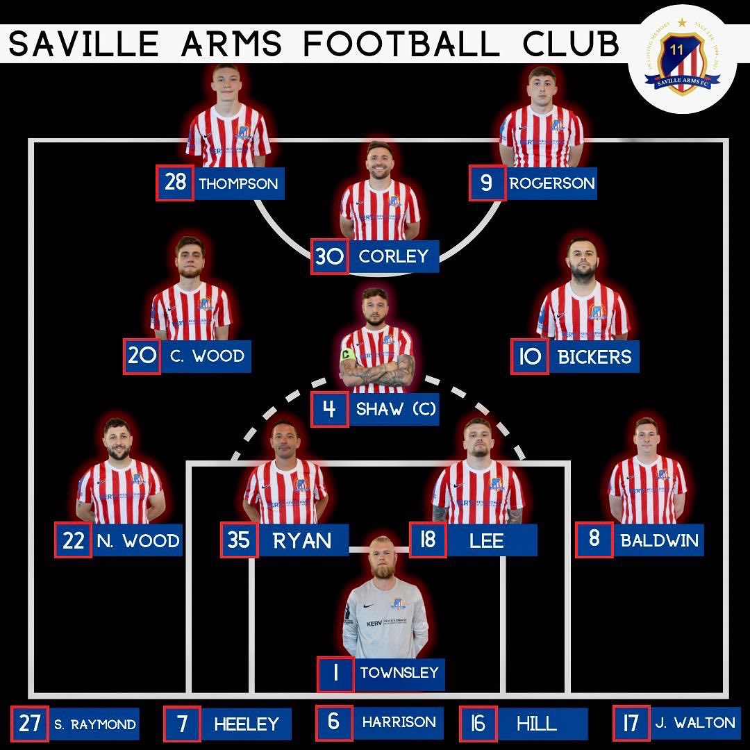 HERE WE GO. Our first ever line up in a competitive fixture. ❤️🤍💙