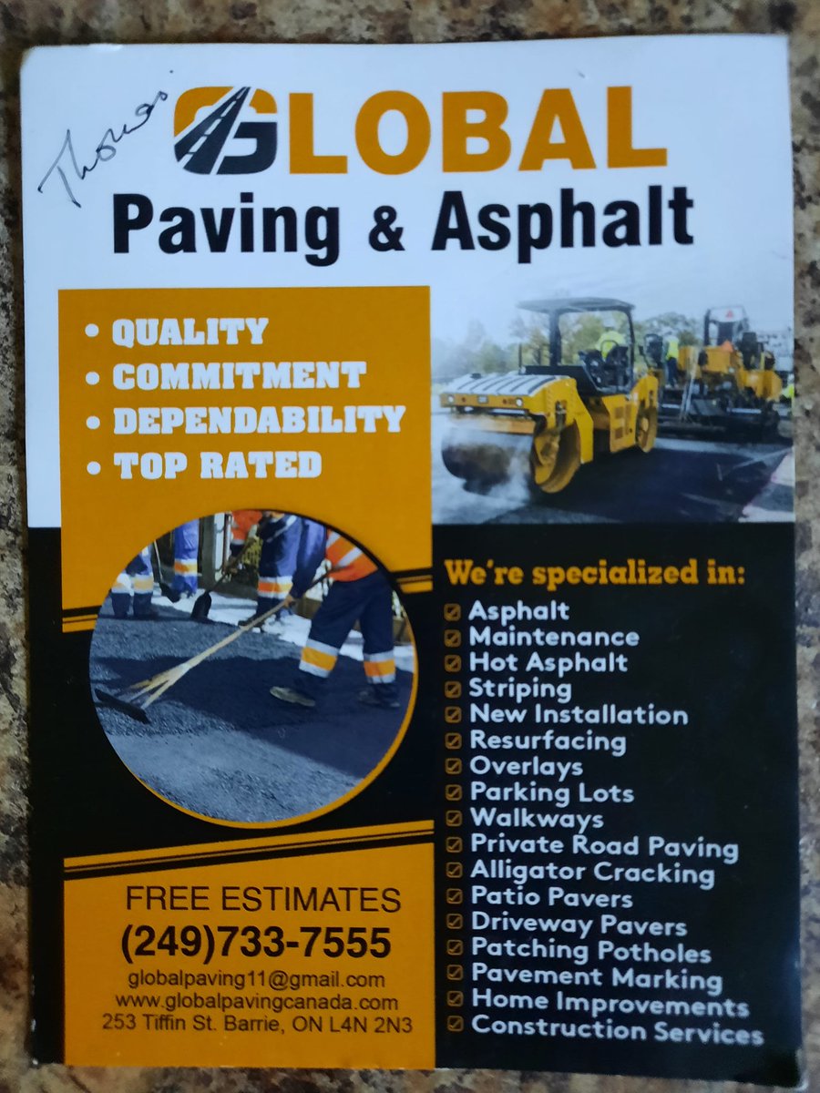MissFrantastik's tweet photo. DO NOT TRUST #GlobalPavingandAsphalt they took my money and left me all the garbage, along with 2 other homes nearby https://t.co/8F2qTqMVb7