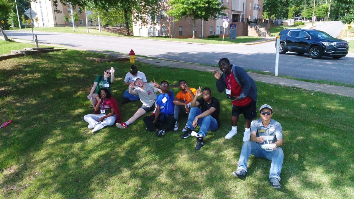 una_geo's tweet photo. Dr. Jian Chen was one of the leaders of the Science, Technology, Engineering, and Mathematics (STEM) Summer Camp, which brought high school students from around the state to the UNA campus. Dr. Chen taught the students how to fly drones and how to use drone data. #una_geo (2) https://t.co/kKBa2Ab2xv