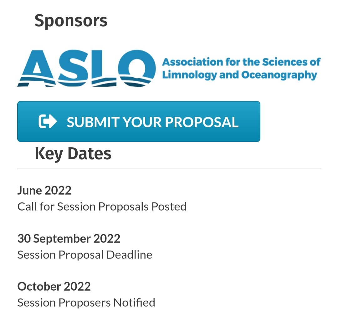 📢📢the call for sessions is open📢📢 Submit your session for the #ASLO_Palma2023 at aslo.org/palma-2023/