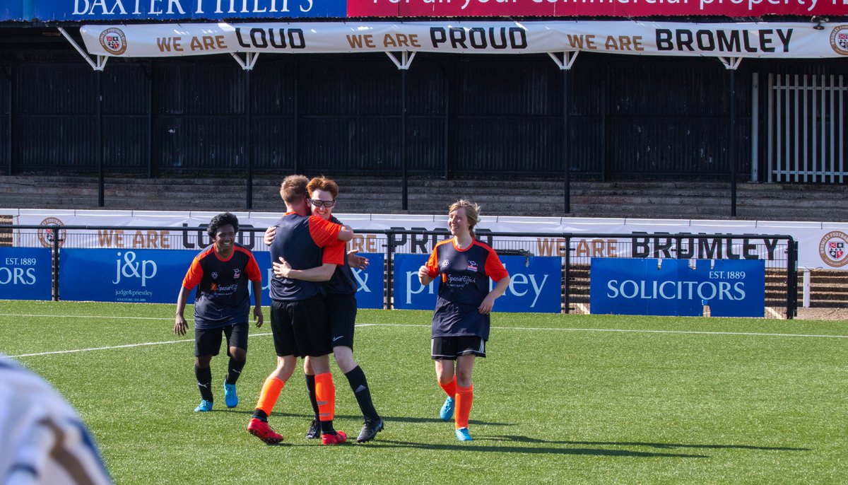 Yesterday we reignited our annual Charity Football Match, hosted by <a href="/bromleyfc/">Bromley FC</a> at the mighty Hayes Lane stadium. ⚽️

A team of Splashers took on and beat industry friends in a full 90-minute, 11v11 match on the stadium pitch, and raised over £1500 for <a href="/SpecialEffect/">SpecialEffect</a>! 🏆