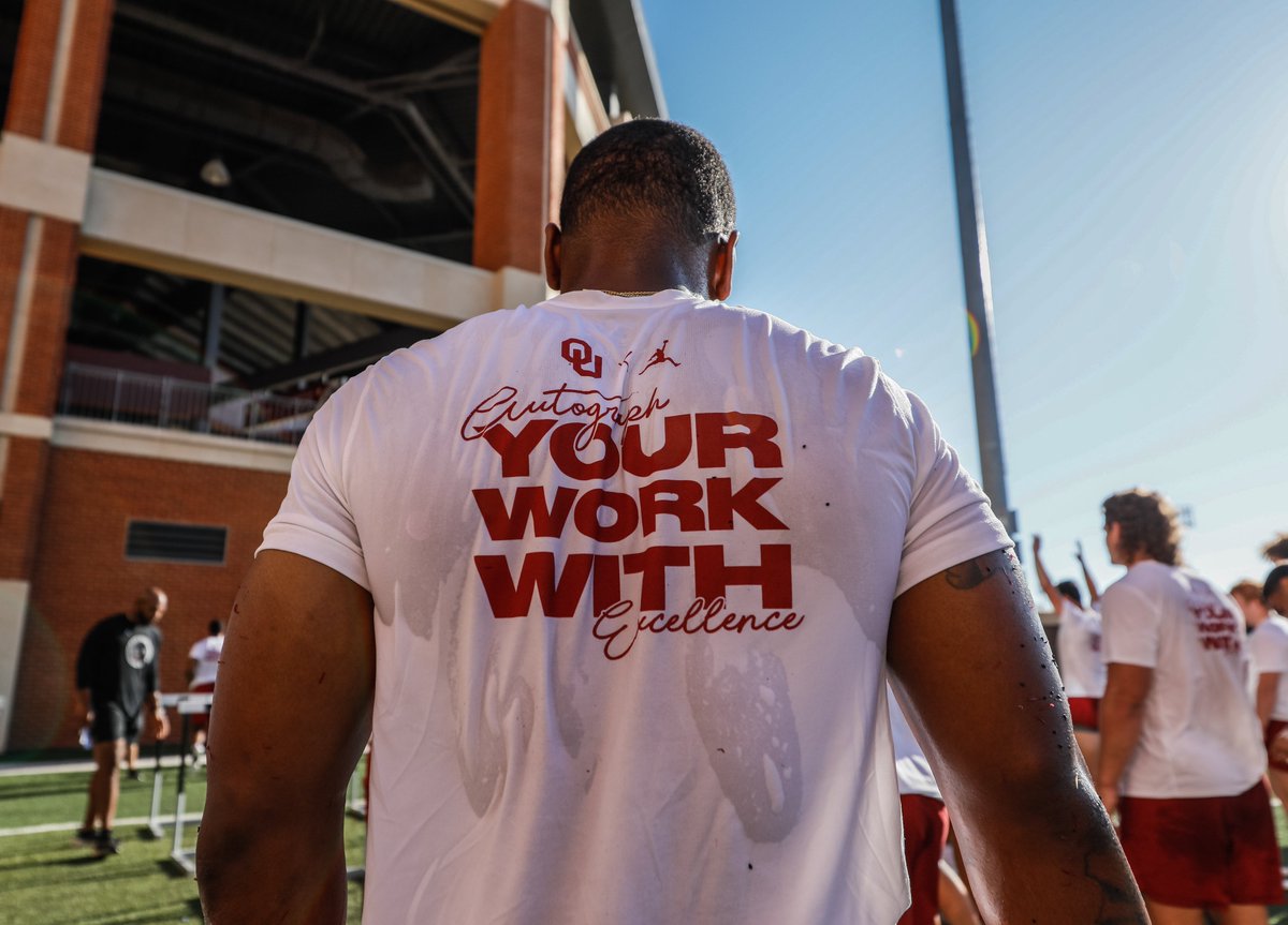 OU_Football's tweet photo. Reaching new heights. 

#OUDNA https://t.co/uvj4EWs7lK