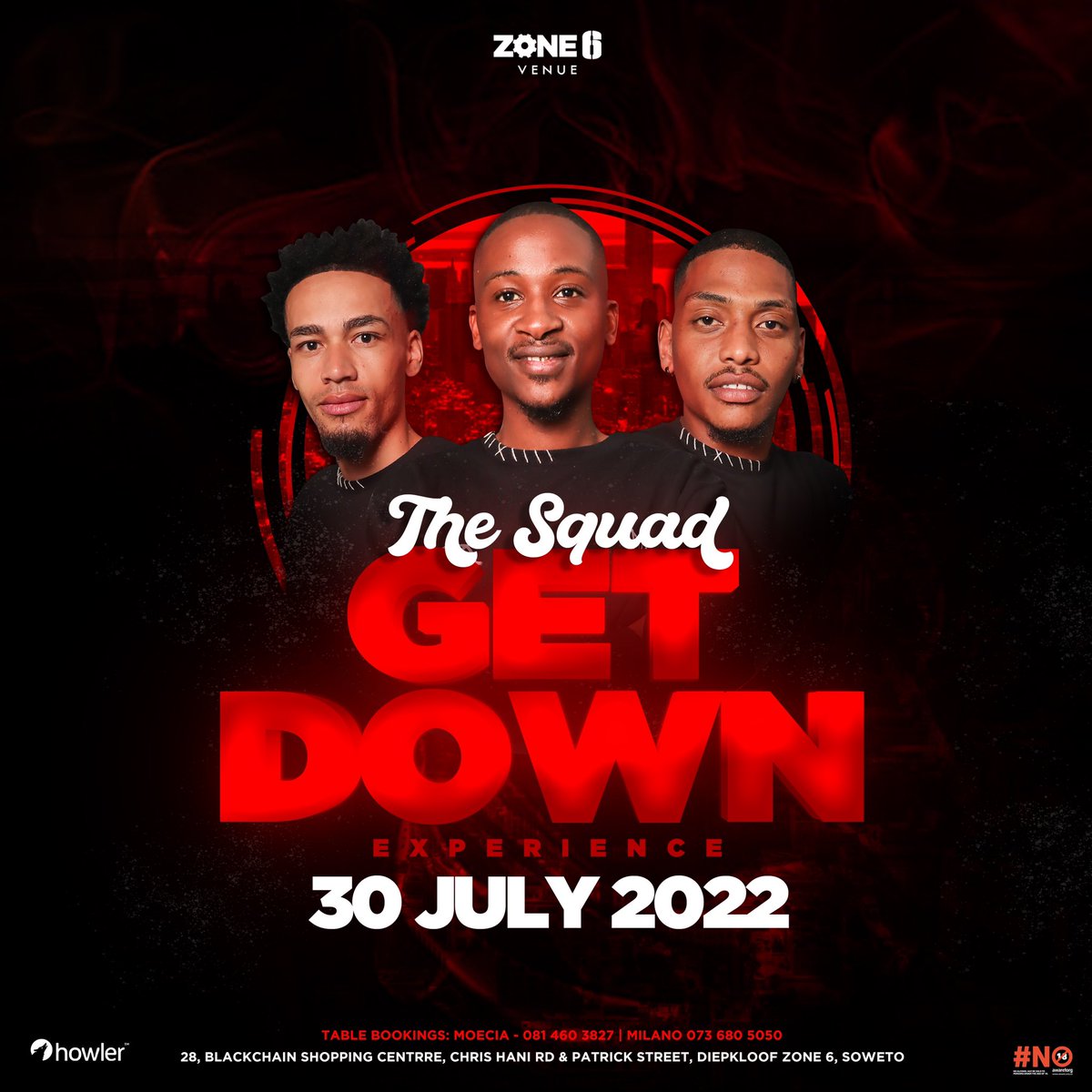 ANDFRIENDSJHB's tweet photo. THE LINE UP IS OUT 🚨🚨.

THE SQUAD 💯 GET DOWN EXPERIENCE 💯

EARLY BIRD TICKETS ARE SOLD OUT‼️‼️.

GENERAL R100 🎟. VIP R250 AT HOWLER 🔞.

VIP TABLE BOOKINGS ARE AVAILABLE. 🍾🍾

Tick Link: https://t.co/m4k6p6uIxD https://t.co/4plyTgfJ5y