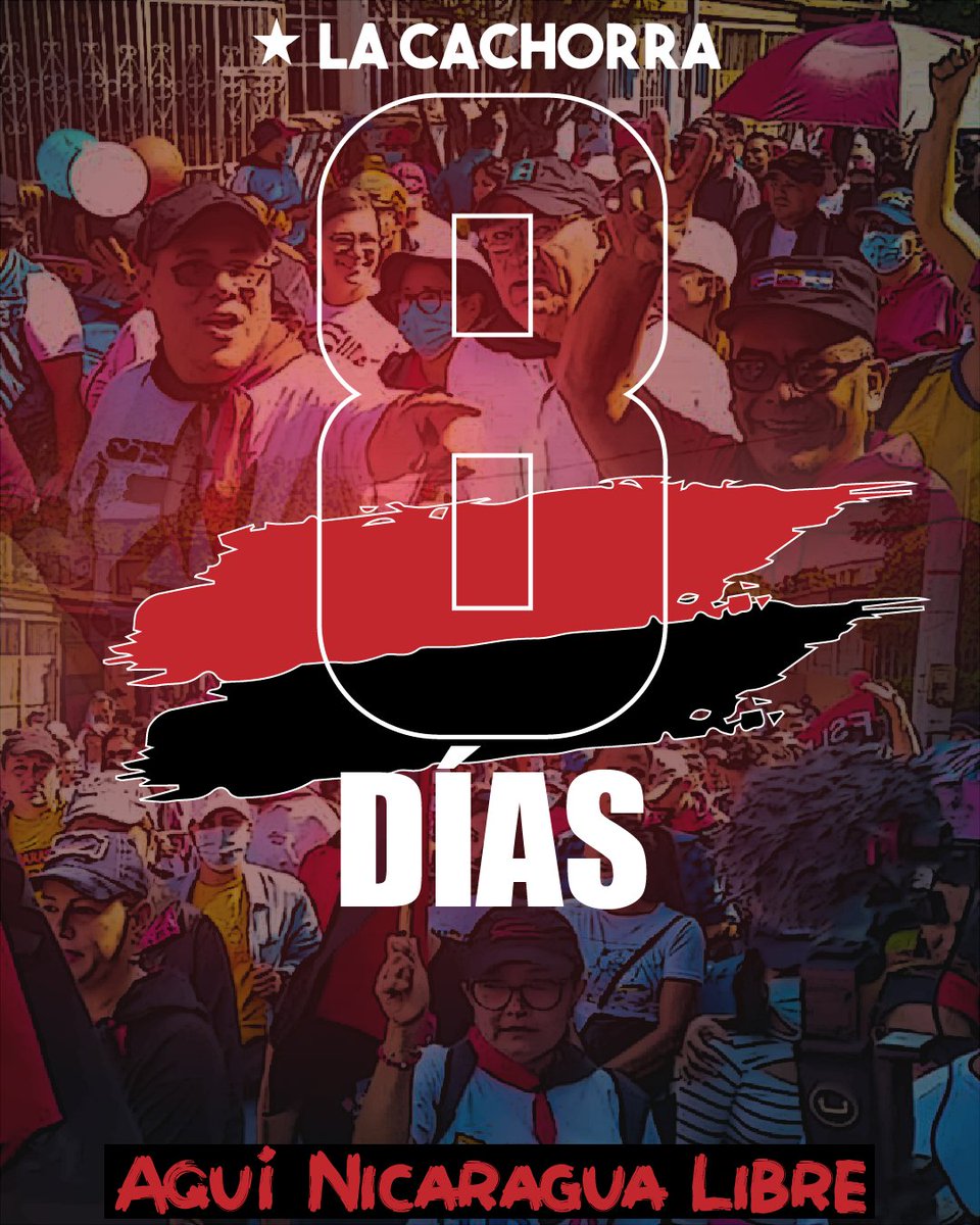 TWLaCachorra79's tweet photo. #Nicaragua esta a 8 días de celebrar un año más el Triunfo de la Revolución Sandinista‼️ #4319FuerzaDeVictorias ❤️🖤 https://t.co/Nt5RRMplC0