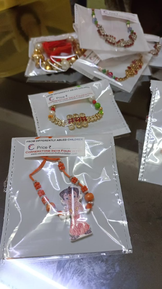 CornerstoneInd1's tweet photo. These beautiful rakhis are made by our kids.
Please buy and encourage them.
#pehal #cornerstone #differentlyabled https://t.co/Y4lwnDbakh