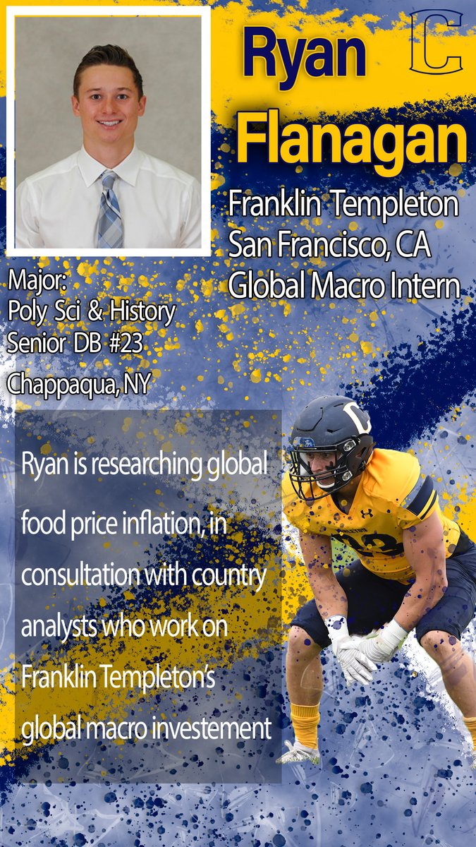 CarletonFB's tweet photo. What do our scholars do over the summer?  
@ryflanagan7 is #Stackin in The Bay for @FTI_US  #40YearDecision  #40YearInvestment https://t.co/l5deMuvLJo